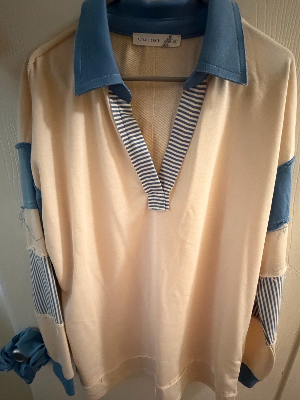 Altar'd State Boho Polo Top